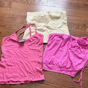 Tank top tube top bundle set small